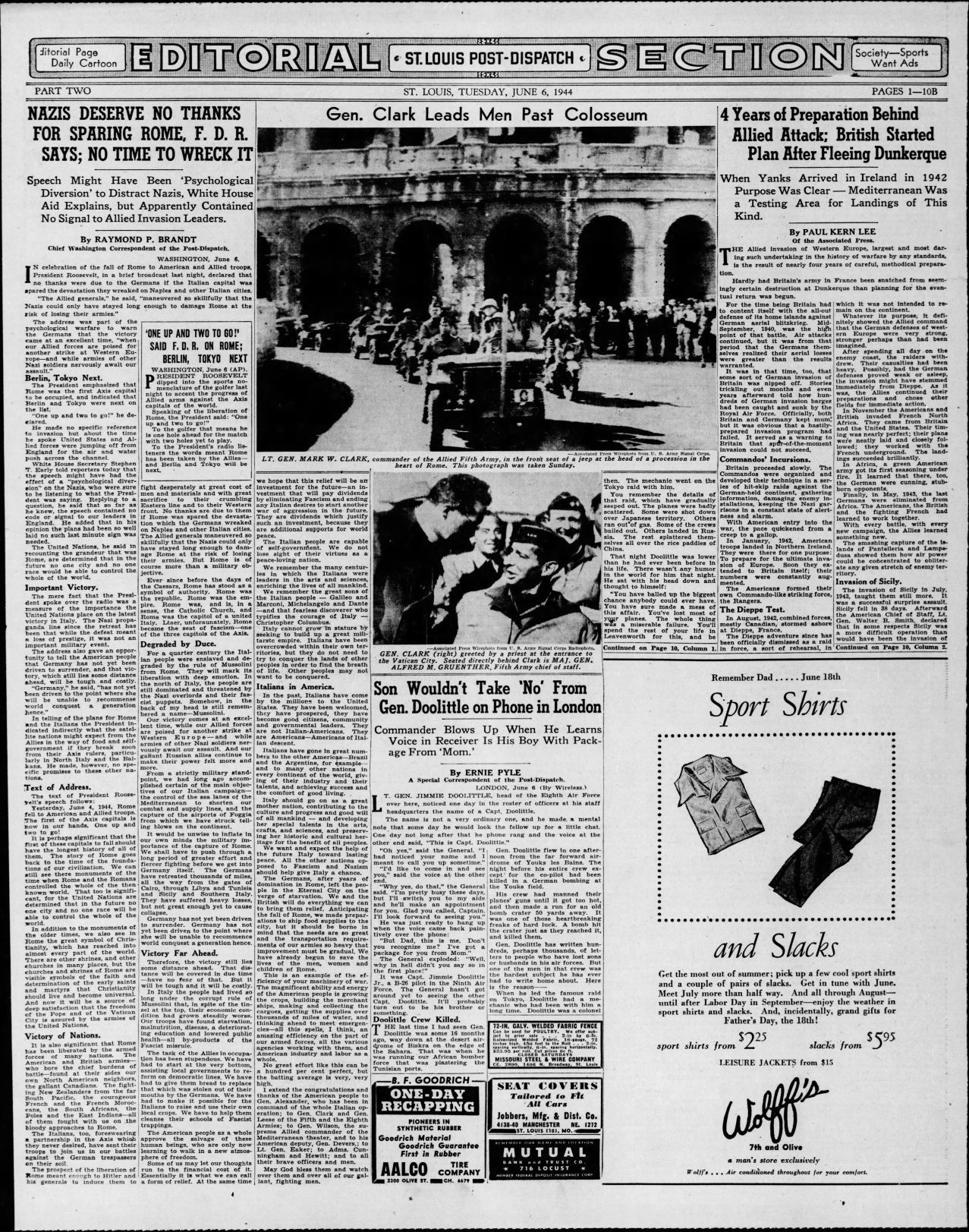 11. Nazis deserve no thanks for sparing Rome